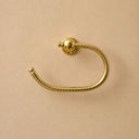Solid Unlacquered Brass Ring Holder – Towel Ring & Toilet Paper Holder | Wall Mounted Bathroom Hardware