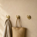 Handmade Brass Robe Hook – Antique Moroccan Wall Hardware