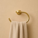 Solid Unlacquered Brass Ring Holder – Towel Ring & Toilet Paper Holder | Wall Mounted Bathroom Hardware