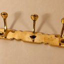 Handmade Brass Coat Rack with 8 Hooks